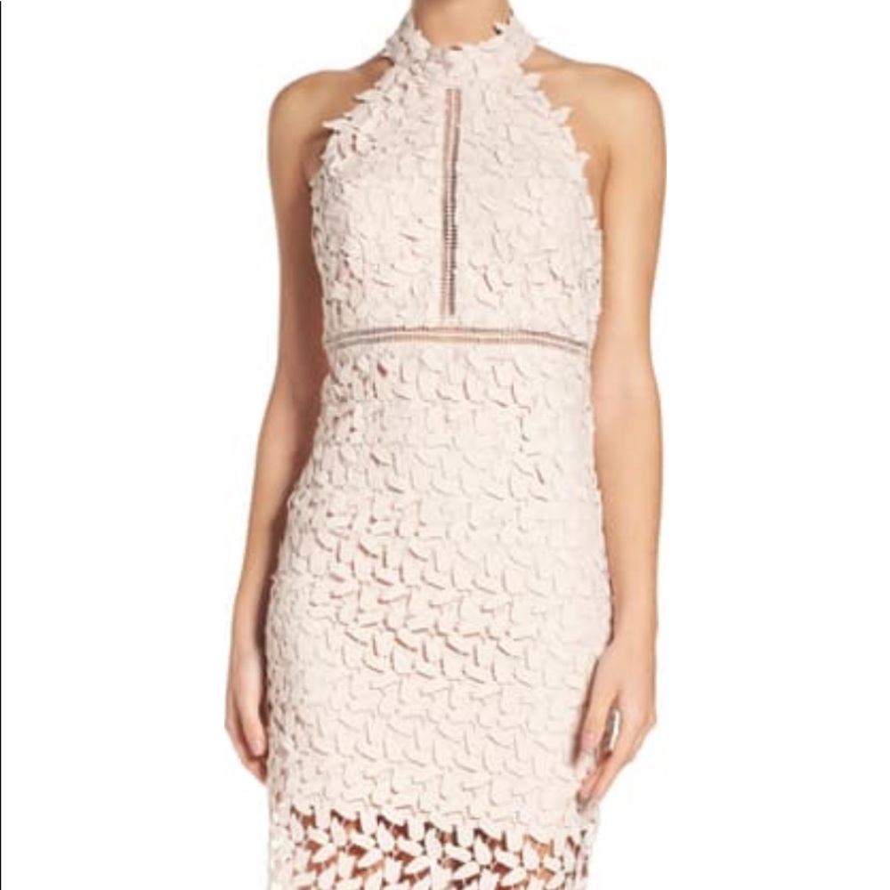 Bardot Gemma Lace Sheath Dress Lilac